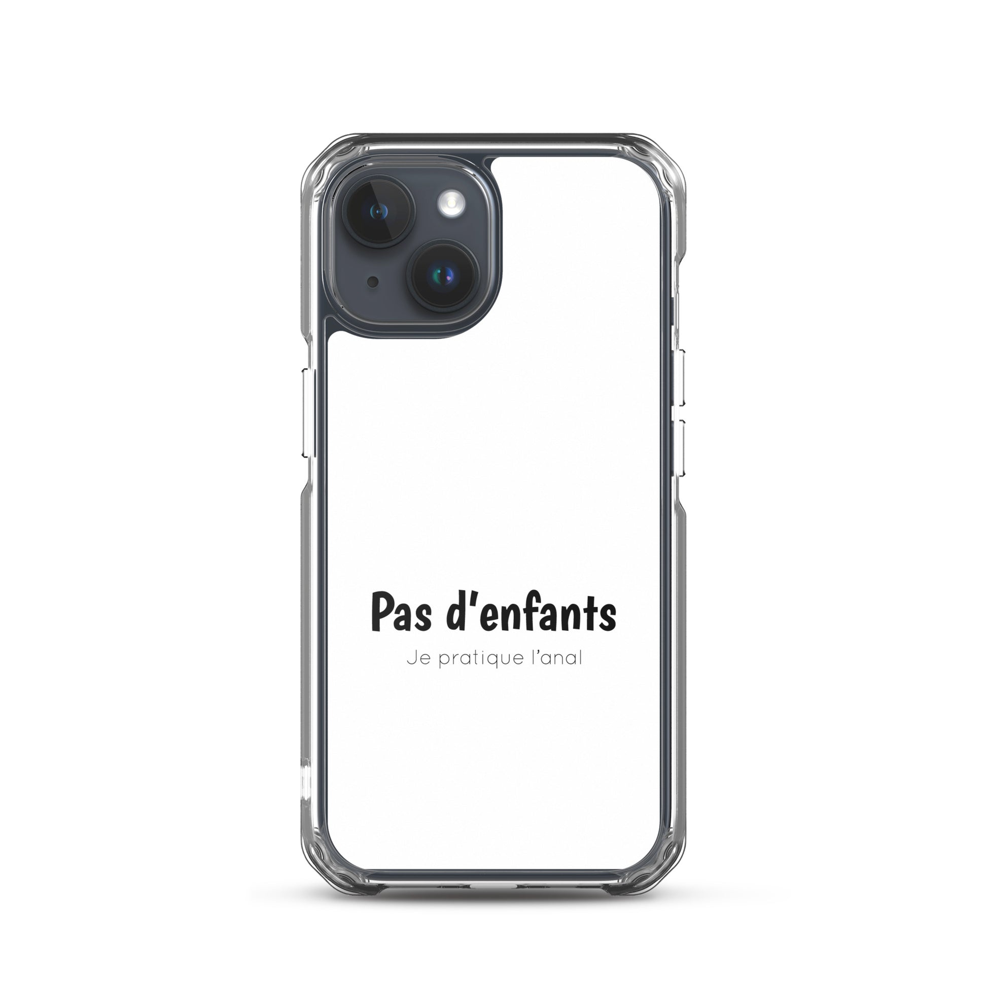 Coque iPhone Pas d'enfants je pratique l'anal - Sedurro