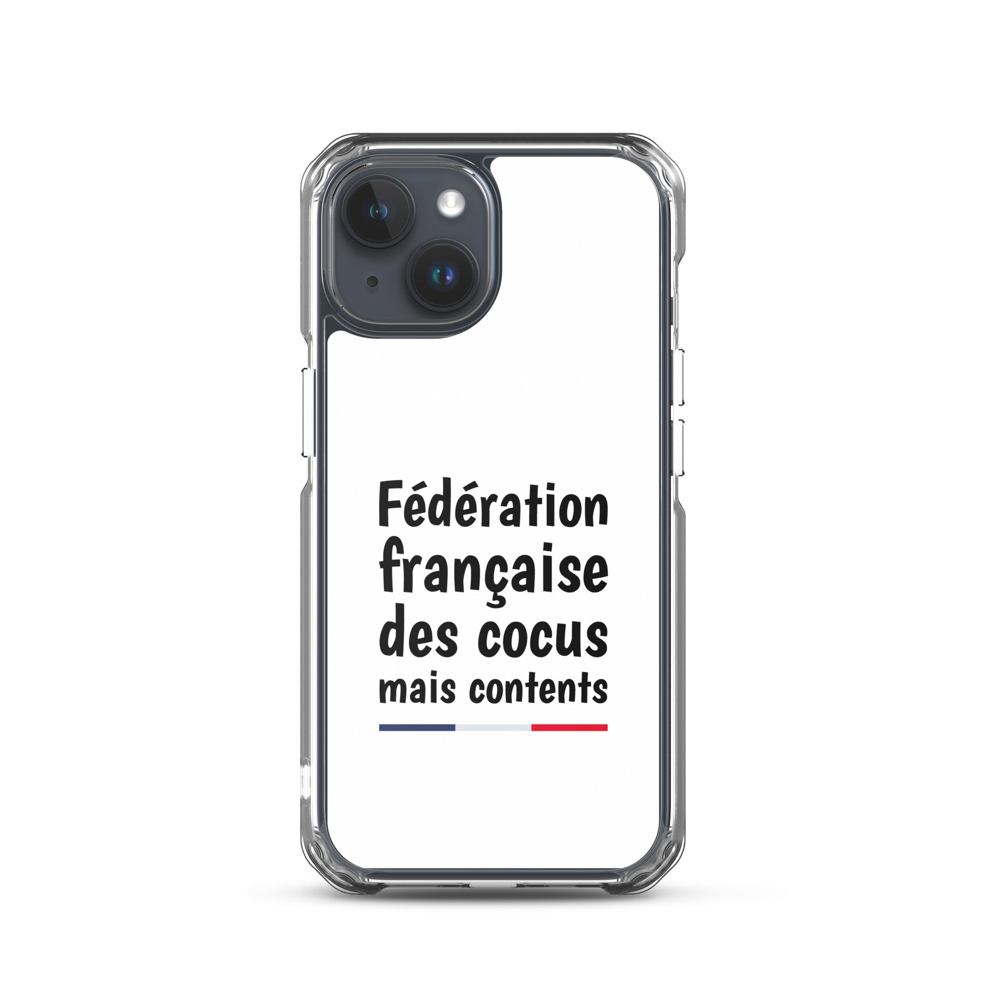 Coque iPhone Fédération française des cocus mais contents - Sedurro