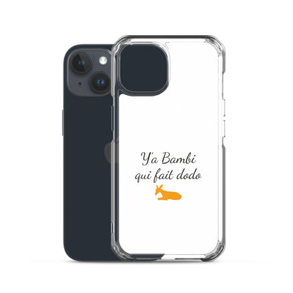 Coque iPhone Y'a bambi qui fait dodo - Sedurro