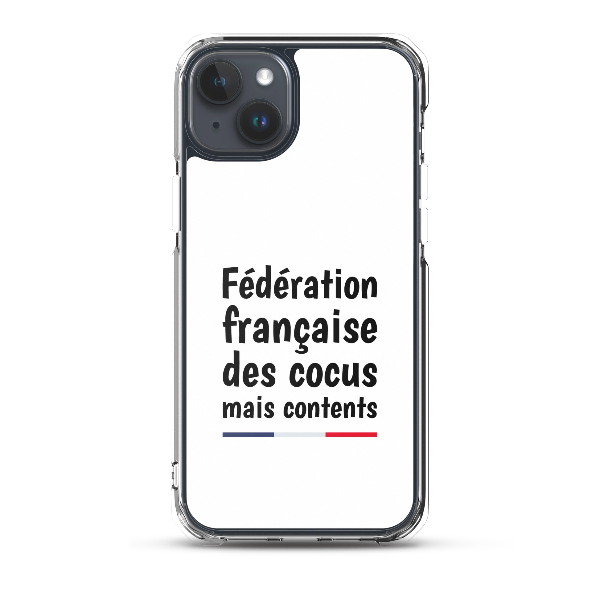 Coque iPhone Fédération française des cocus mais contents - Sedurro