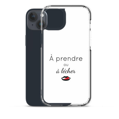 Coque iPhone À prendre ou à lécher - Sedurro