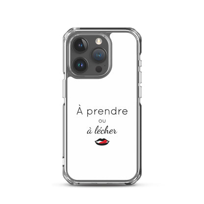 Coque iPhone À prendre ou à lécher - Sedurro