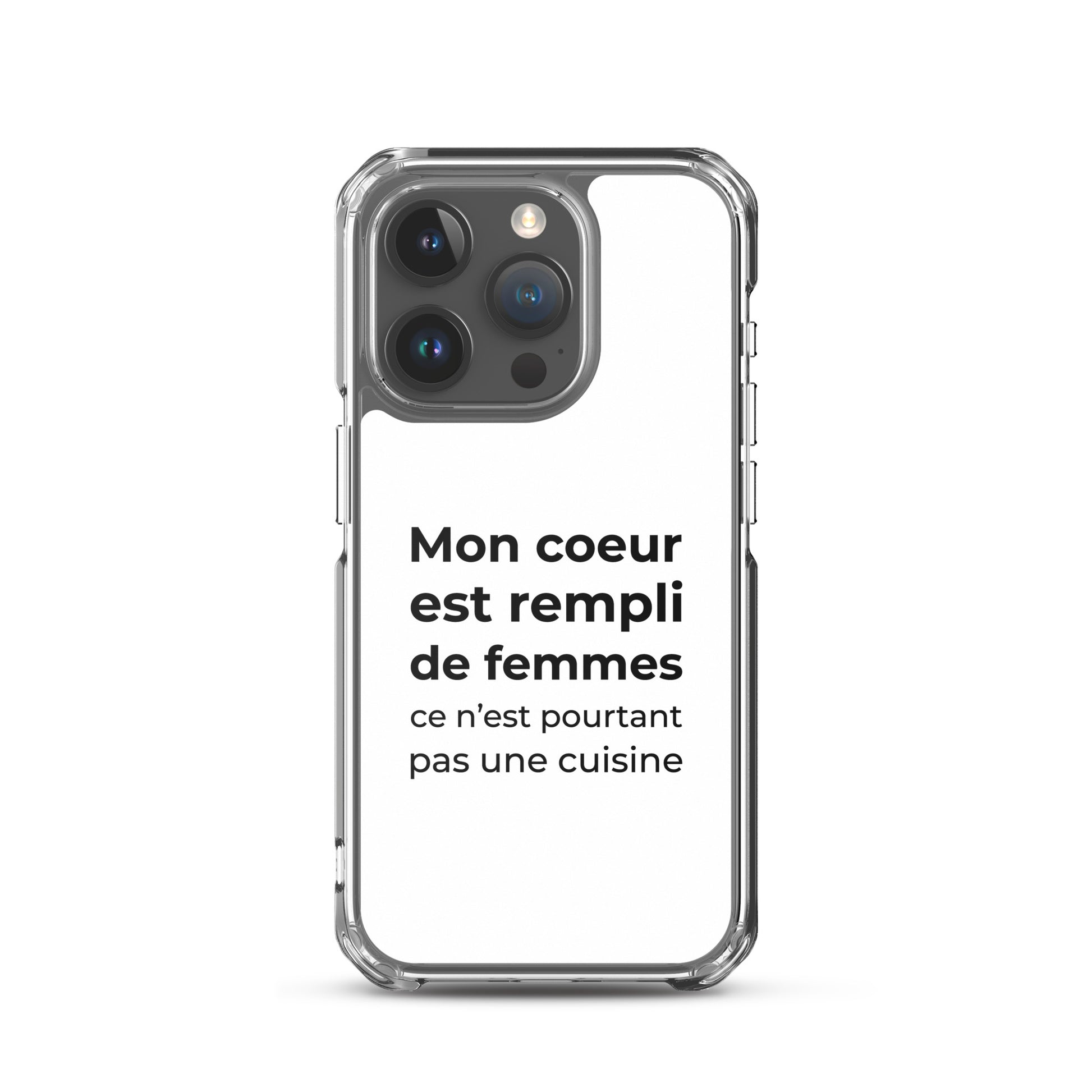 Coque iPhone Mon cœur est rempli de femmes ce n'est pourtant pas une cuisine Sedurro