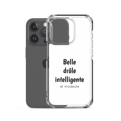 Coque iPhone Belle drôle intelligente et modeste - Sedurro