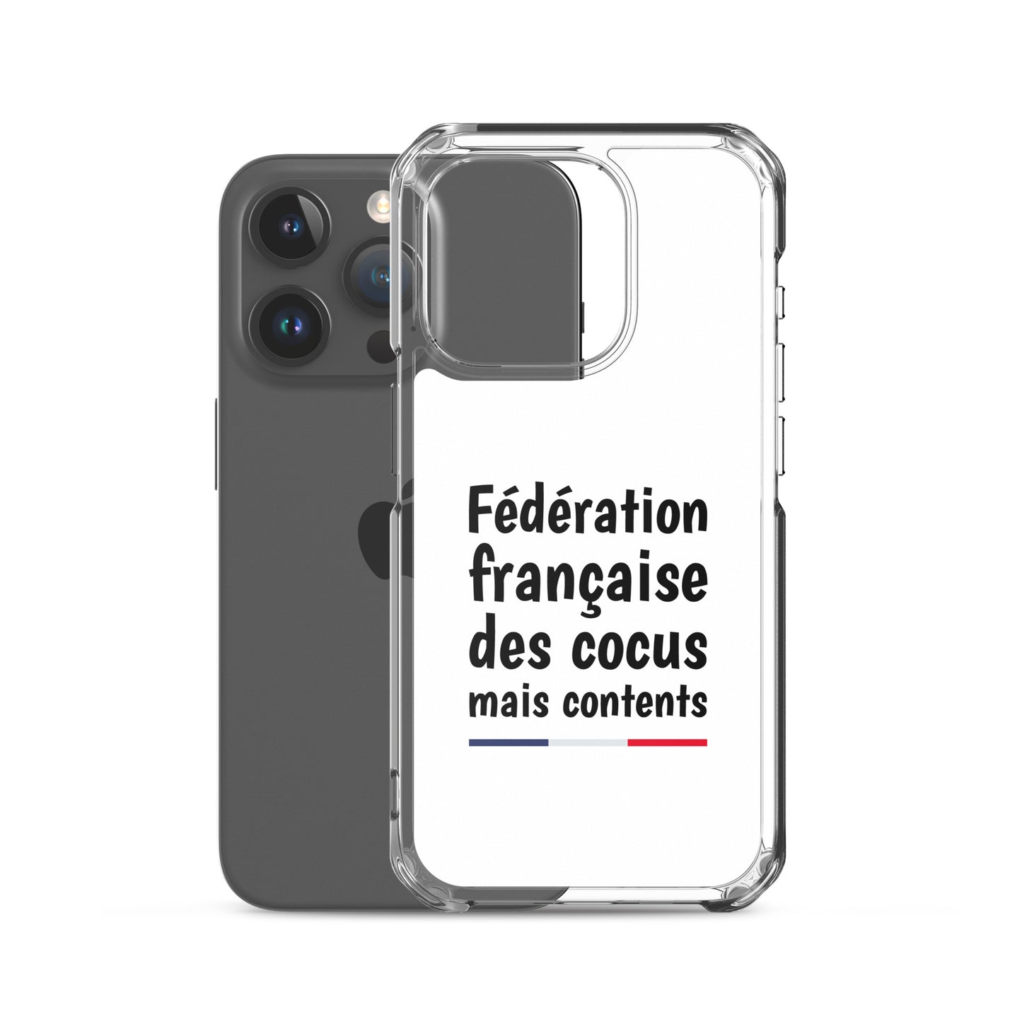 Coque iPhone Fédération française des cocus mais contents - Sedurro