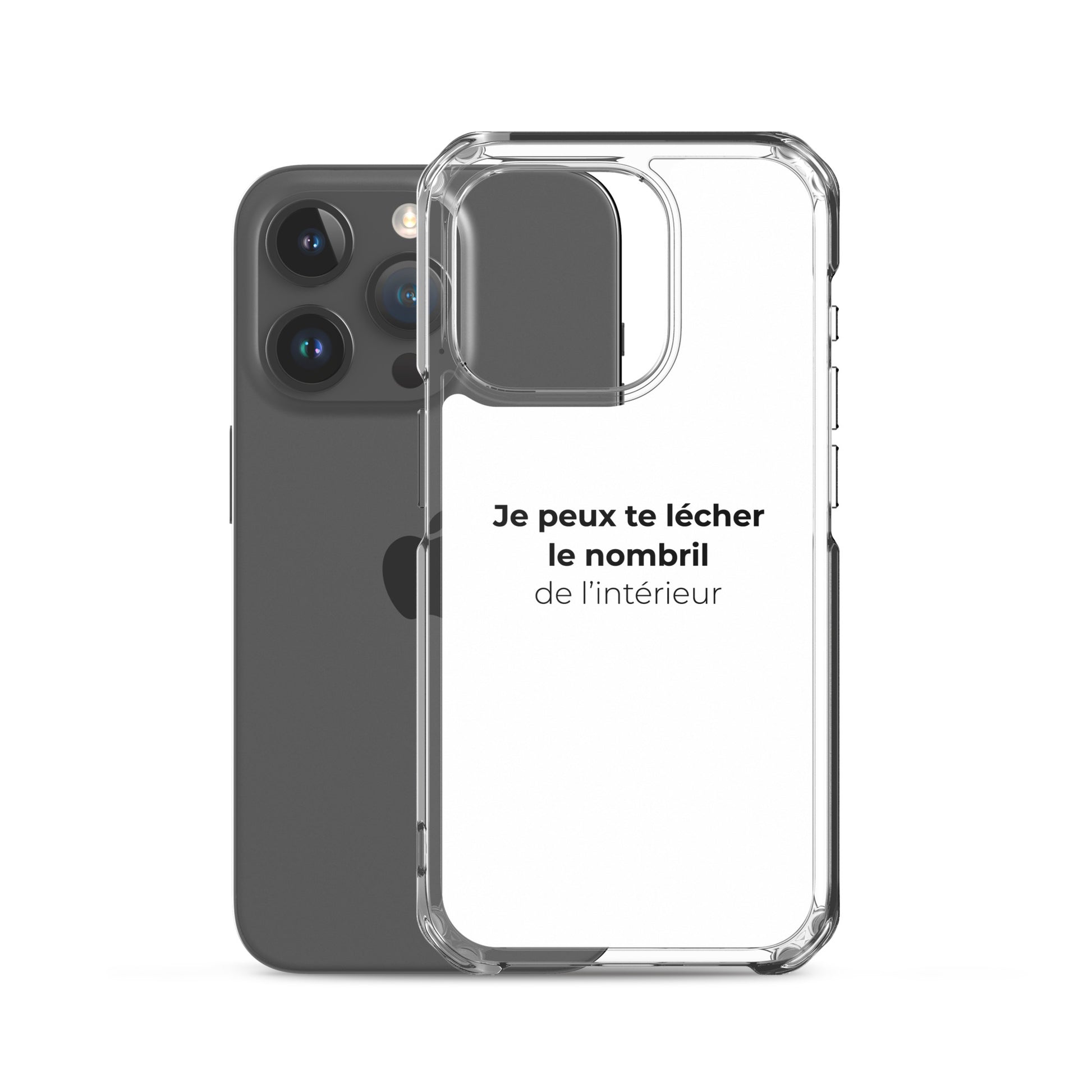 Coque iPhone Je peux te lécher le nombril de l'intérieur - Sedurro