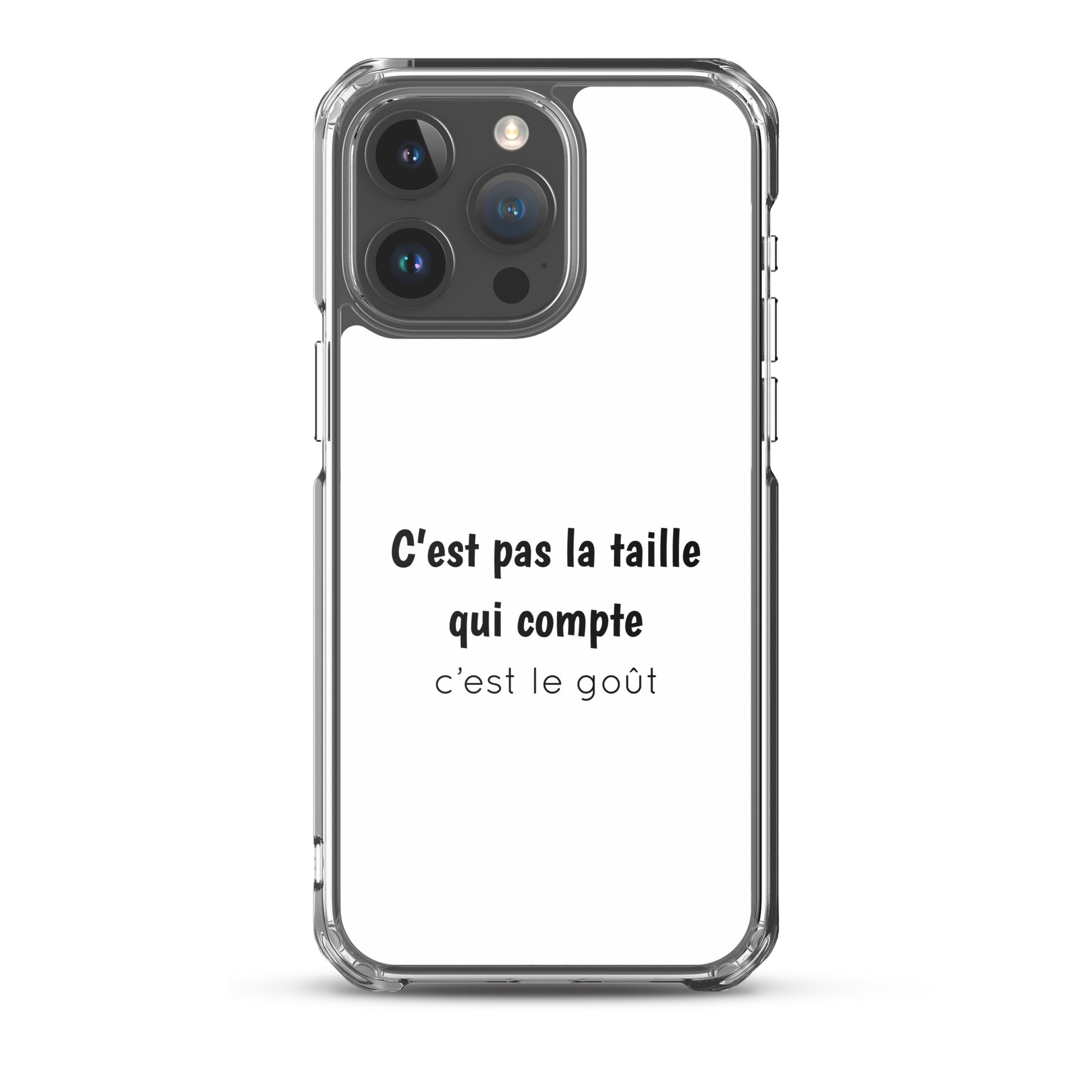 Coque iPhone C'est pas la taille qui compte c'est le goût - Sedurro