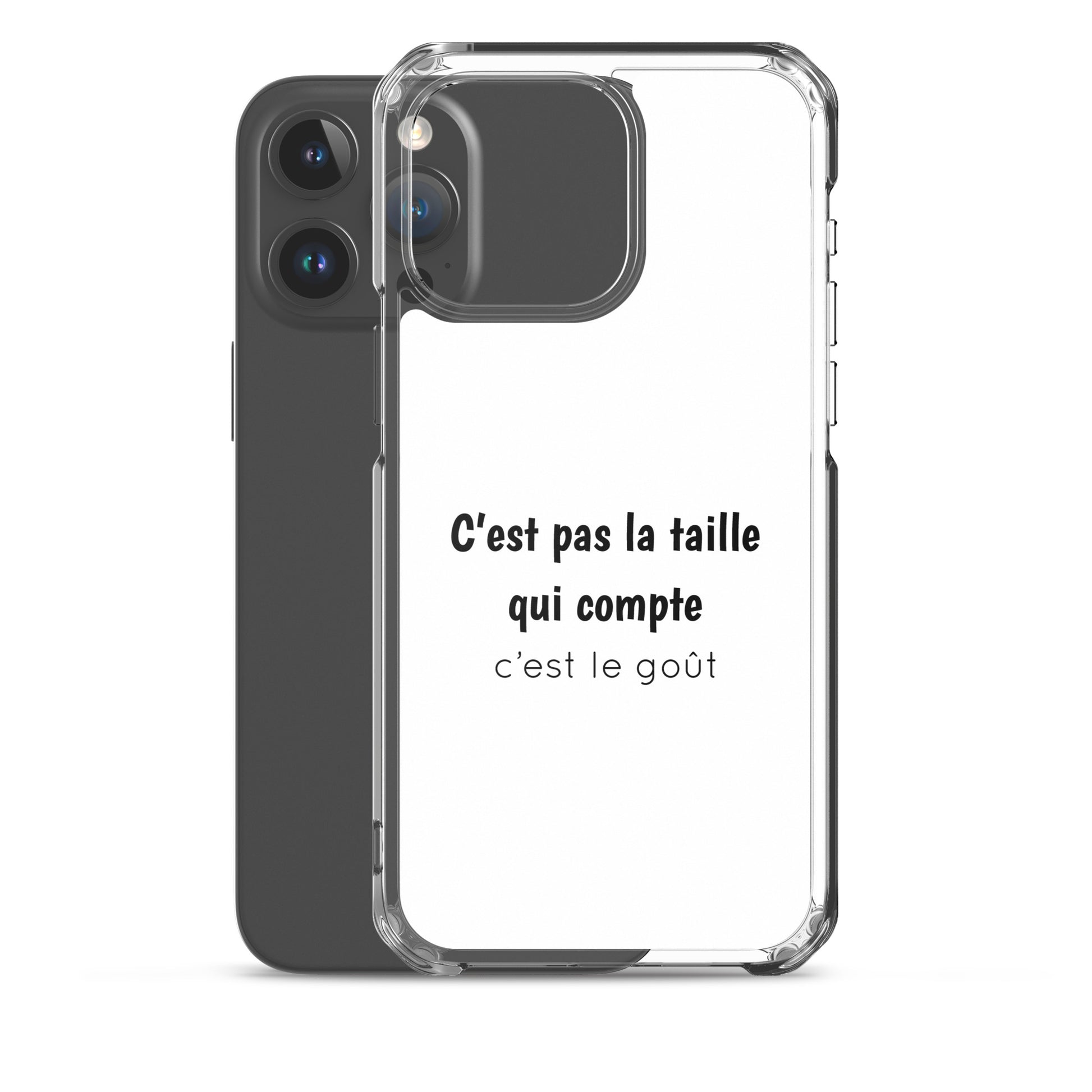 Coque iPhone C'est pas la taille qui compte c'est le goût - Sedurro