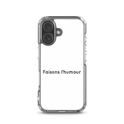 Coque iPhone Faisons l'humour - Sedurro