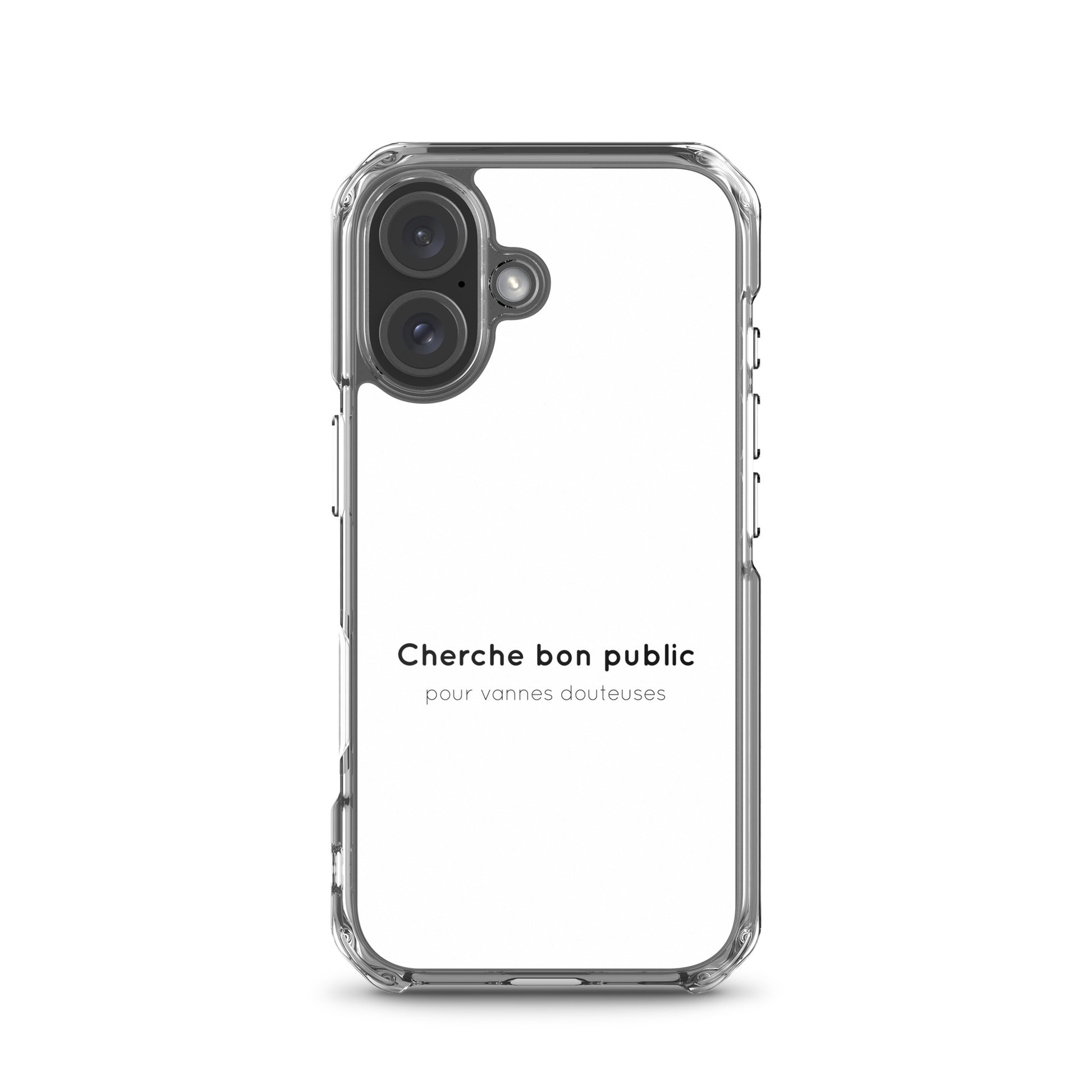 Coque iPhone Cherche bon public pour vannes douteuses - Sedurro