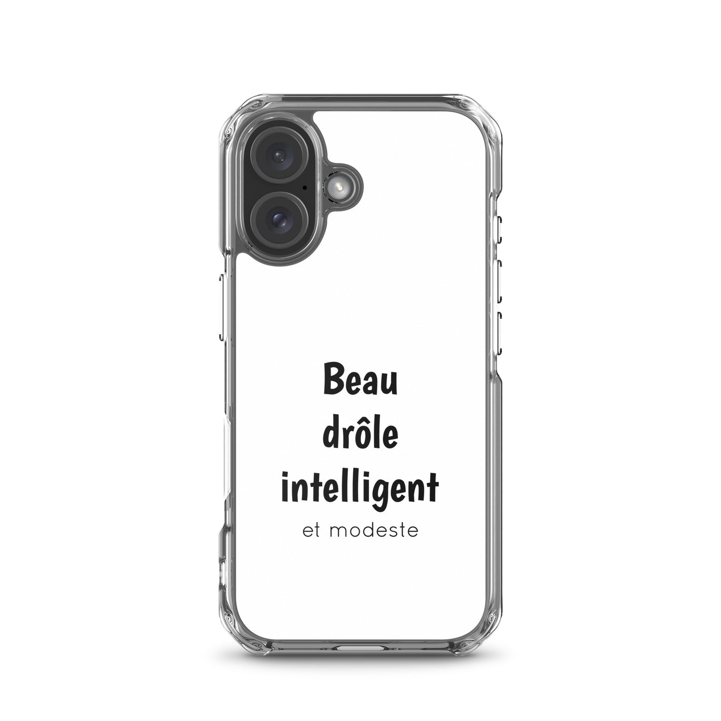 Coque iPhone Beau drôle intelligent et modeste - Sedurro