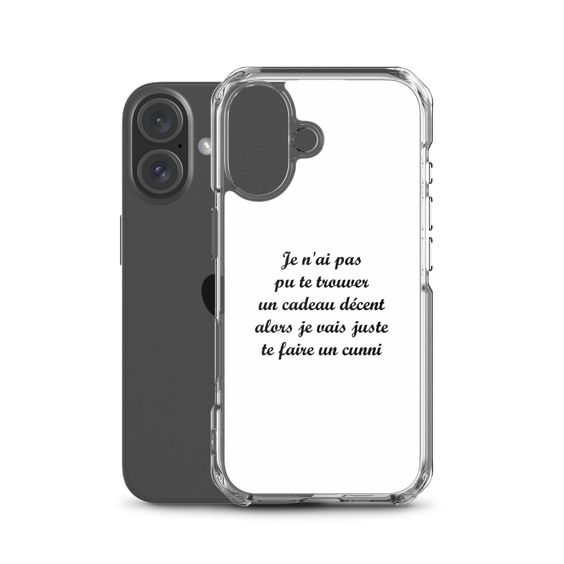 Coque iPhone Je n'ai pas pu te trouver un cadeau décent alors je vais juste te faire un cunni - Sedurro