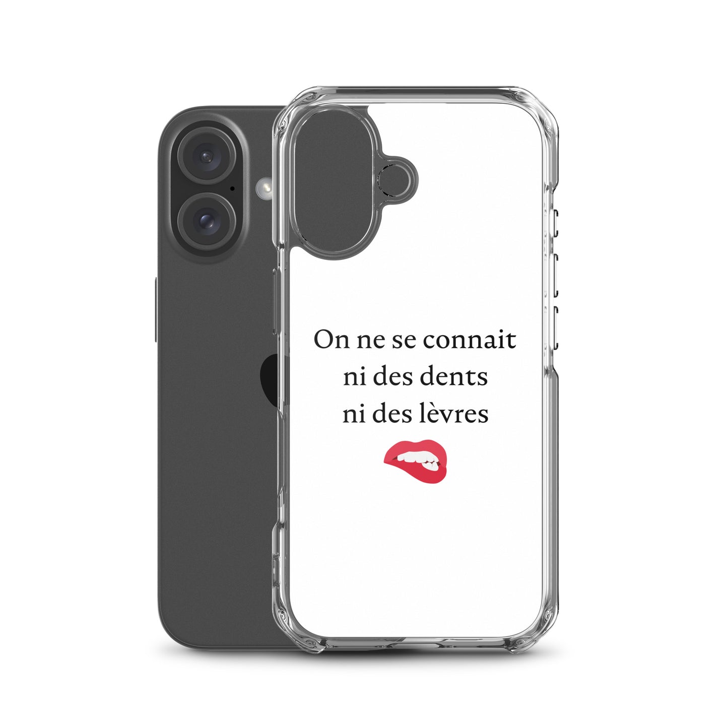 Coque iPhone On ne se connait ni des dents ni des lèvres - Sedurro