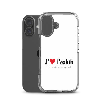 Coque iPhone J'aime l'exhib je me douche à poil - Sedurro