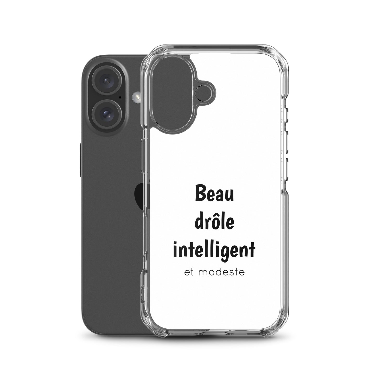 Coque iPhone Beau drôle intelligent et modeste - Sedurro