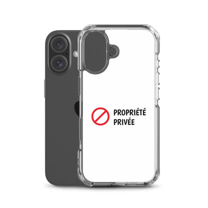 Coque iPhone Propriété privée - Sedurro