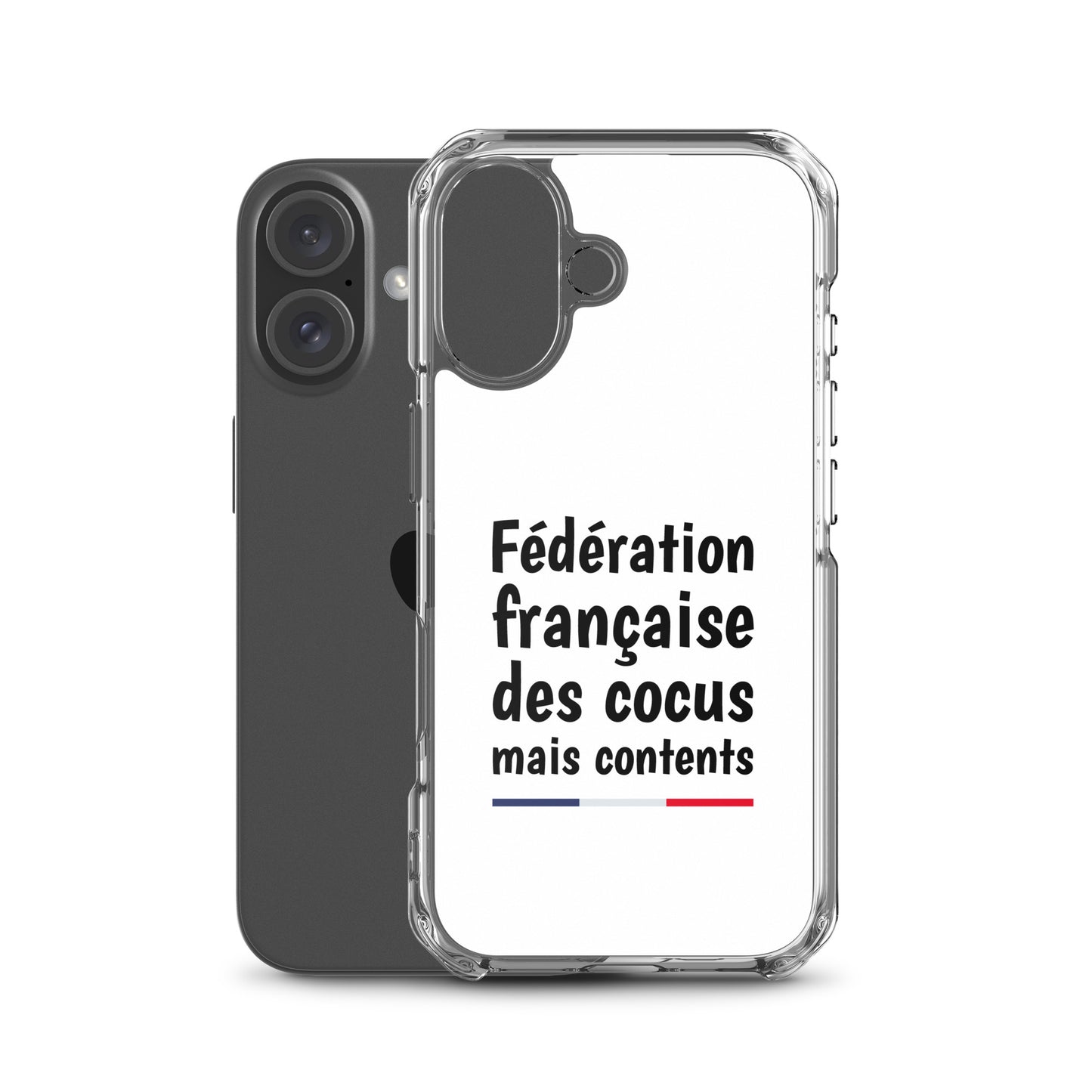 Coque iPhone Fédération française des cocus mais contents - Sedurro