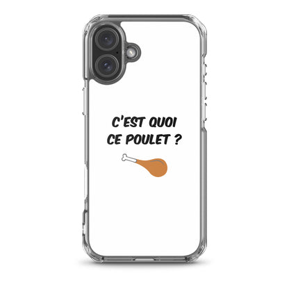 Coque iPhone C'est quoi ce poulet - Sedurro