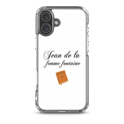 Coque iPhone Jean de la femme fontaine - Sedurro