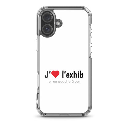 Coque iPhone J'aime l'exhib je me douche à poil - Sedurro