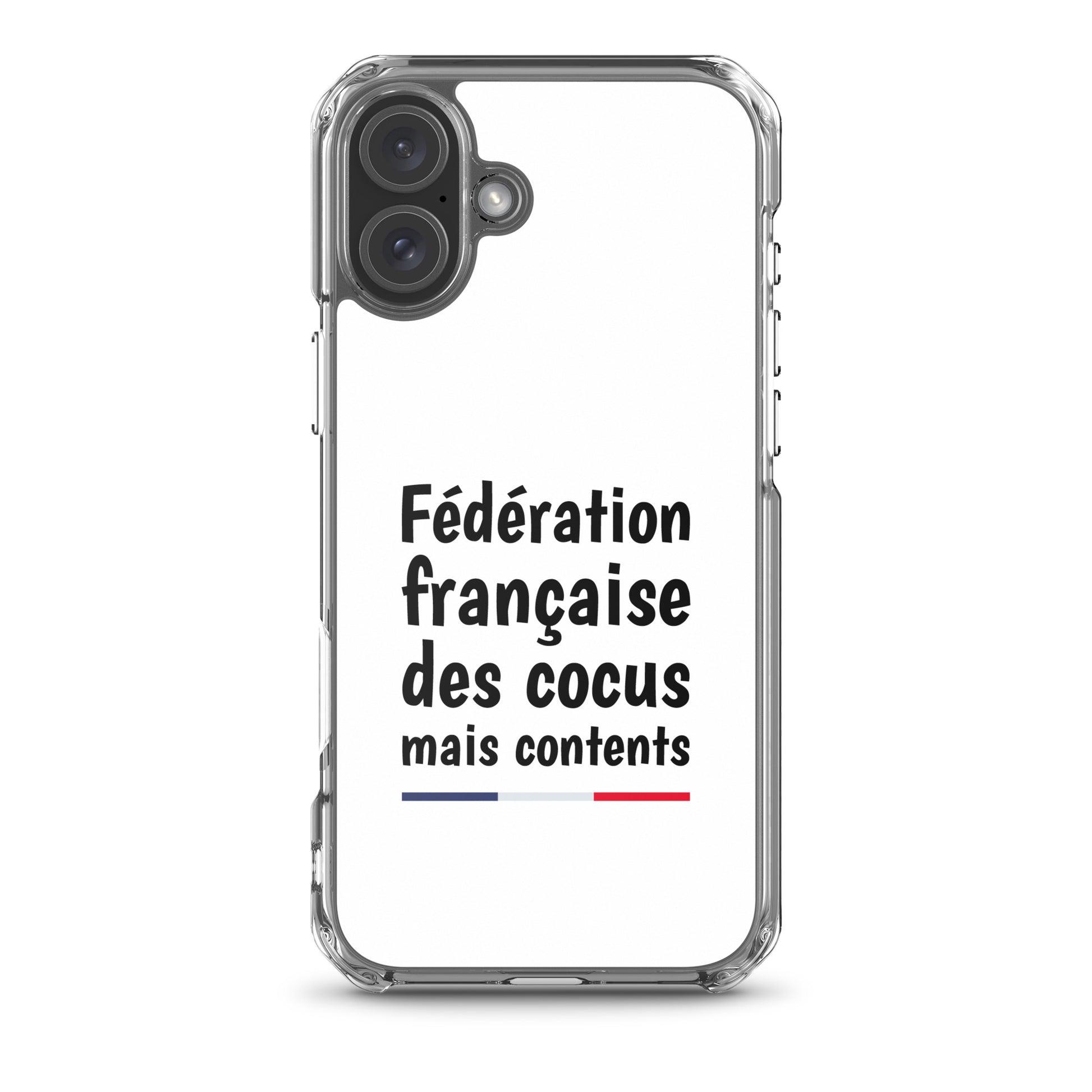 Coque iPhone Fédération française des cocus mais contents - Sedurro