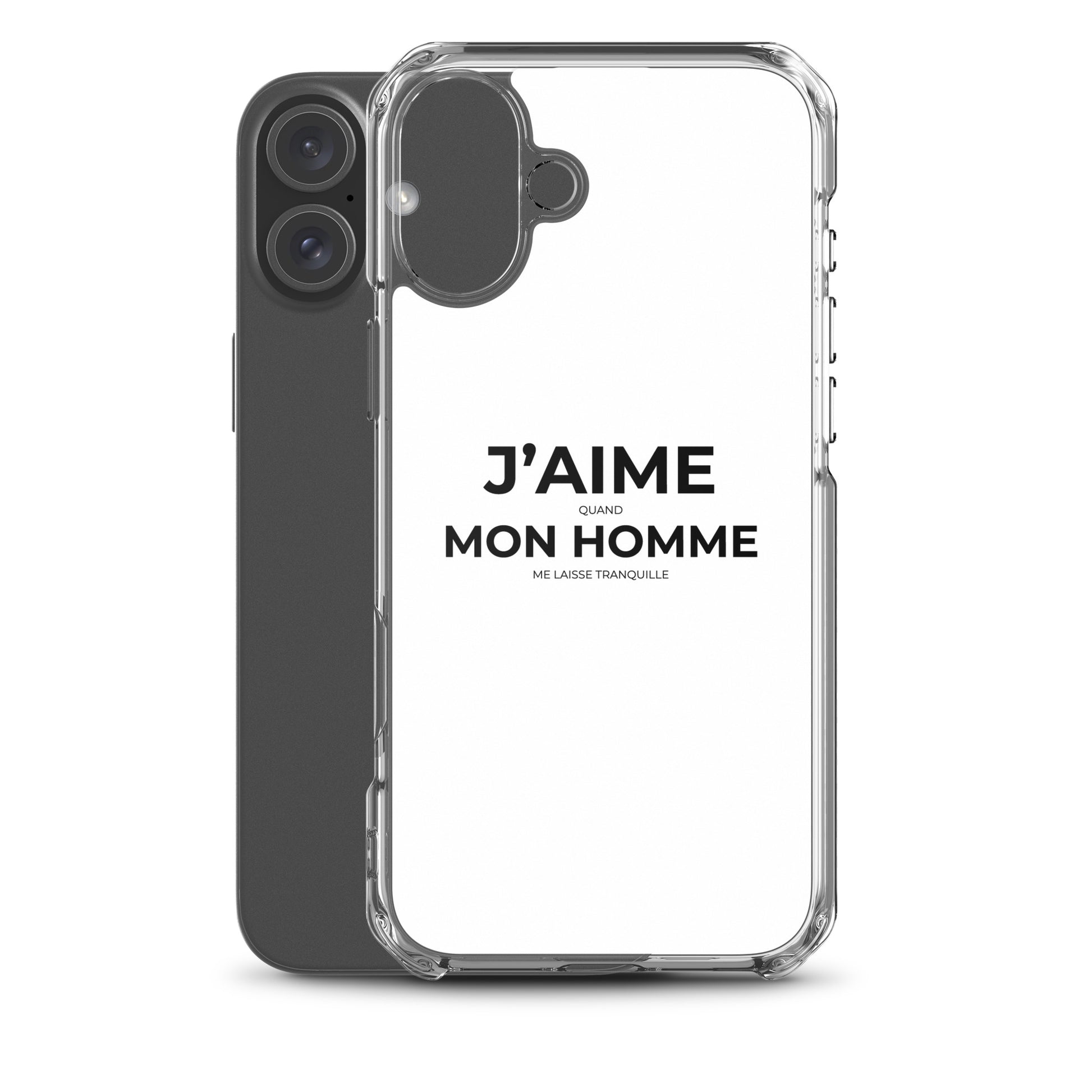 Coque iPhone J'aime quand mon homme me laisse tranquille - Sedurro