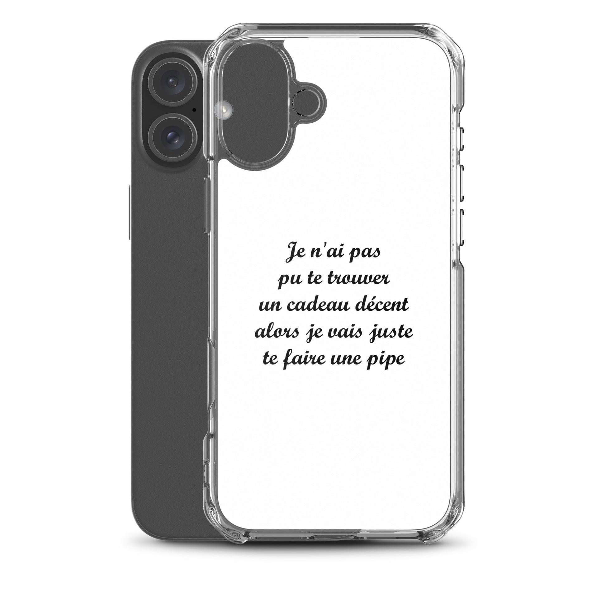 Coque iPhone Je n'ai pas pu te trouver un cadeau décent alors je vais juste te faire une pipe - Sedurro