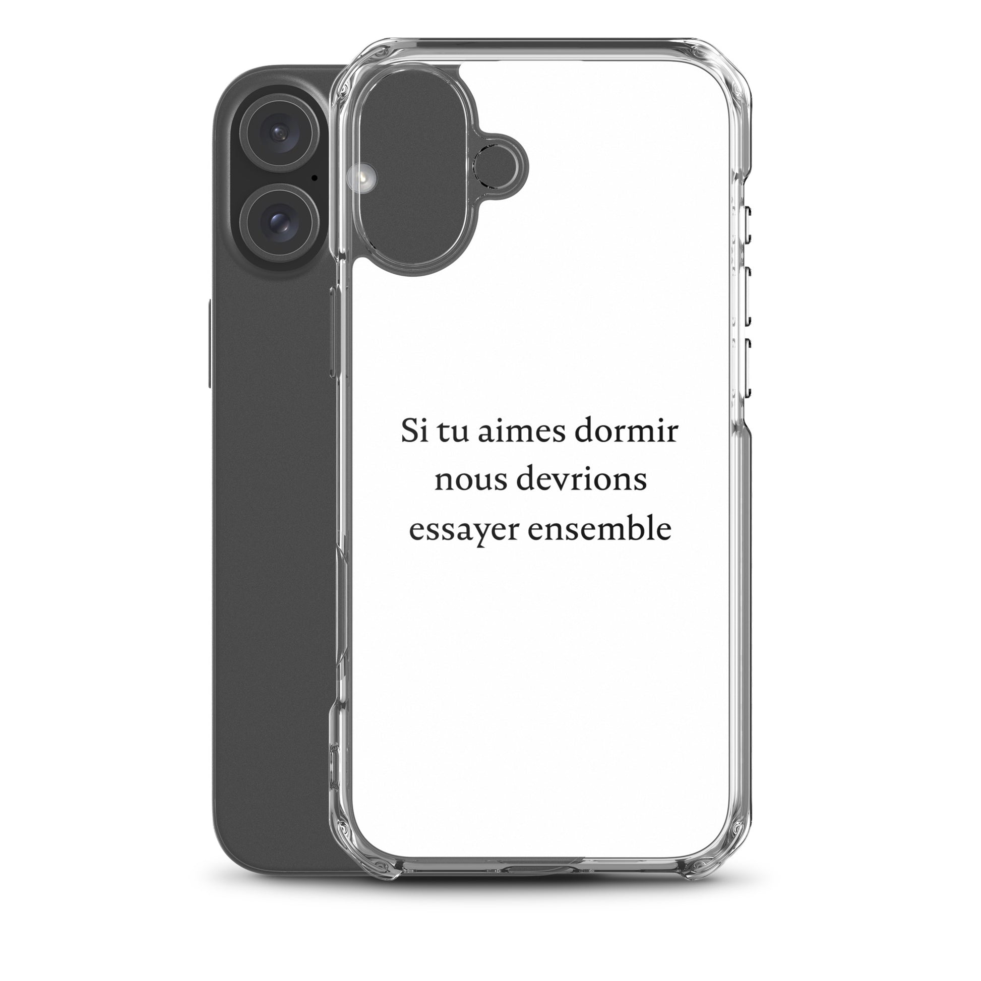 Coque iPhone Si tu aimes dormir nous devrions essayer ensemble - Sedurro