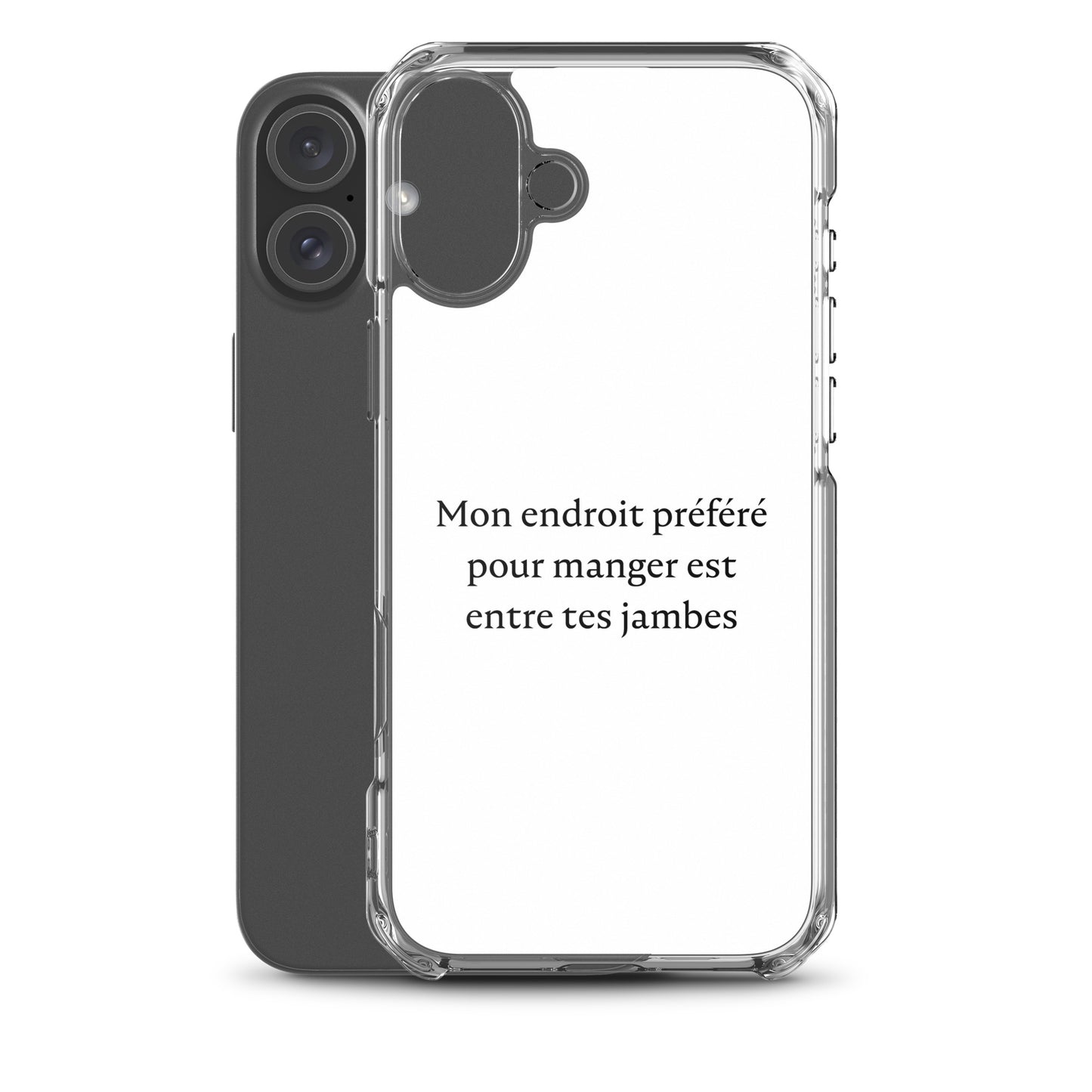 Coque iPhone Mon endroit préféré pour manger est entre tes jambes - Sedurro