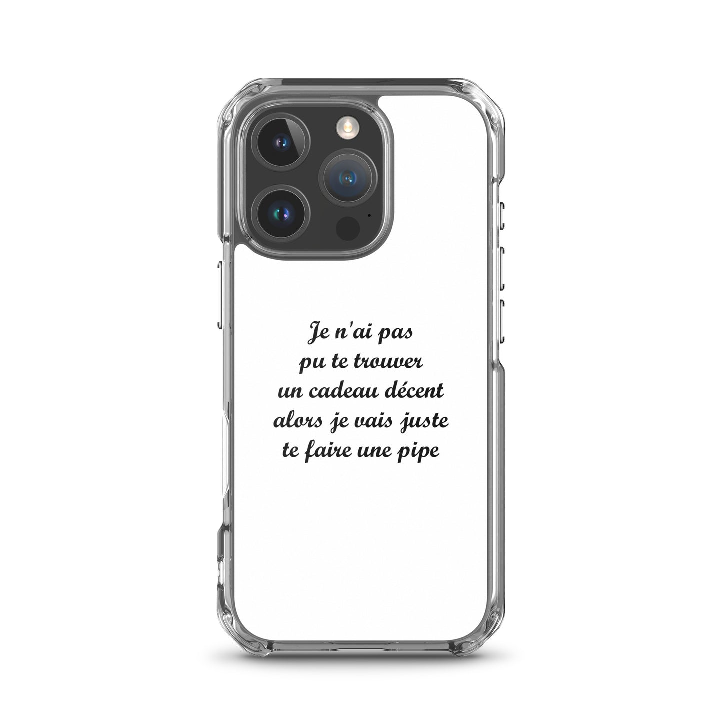 Coque iPhone Je n'ai pas pu te trouver un cadeau décent alors je vais juste te faire une pipe - Sedurro