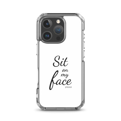 Coque iPhone Sit on my face please - Sedurro