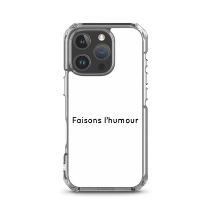 Coque iPhone Faisons l'humour - Sedurro