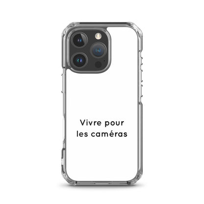 Coque iPhone Vivre pour les caméras - Sedurro