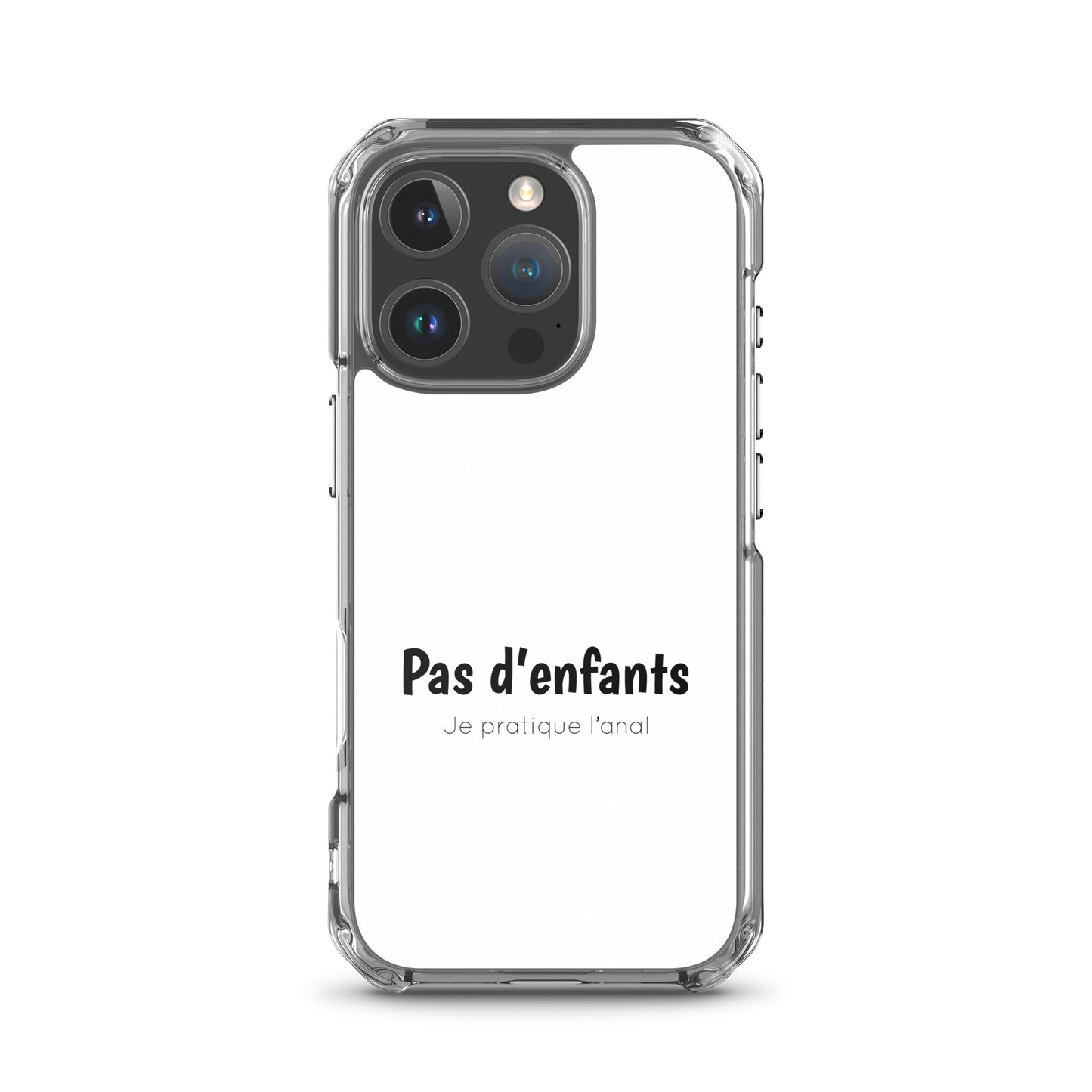 Coque iPhone Pas d'enfants je pratique l'anal - Sedurro