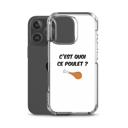 Coque iPhone C'est quoi ce poulet - Sedurro