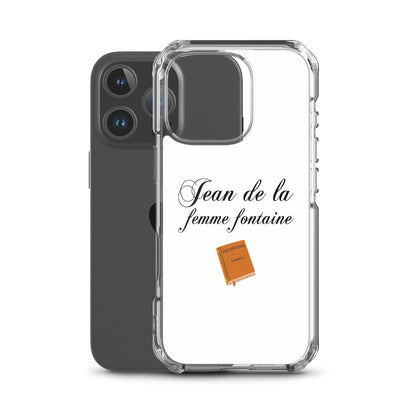 Coque iPhone Jean de la femme fontaine - Sedurro