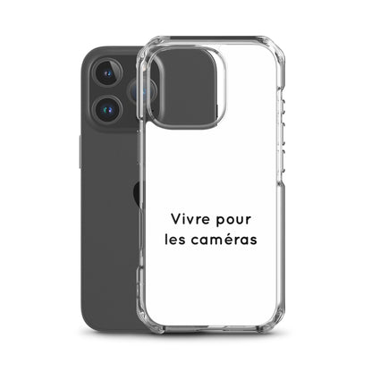 Coque iPhone Vivre pour les caméras - Sedurro