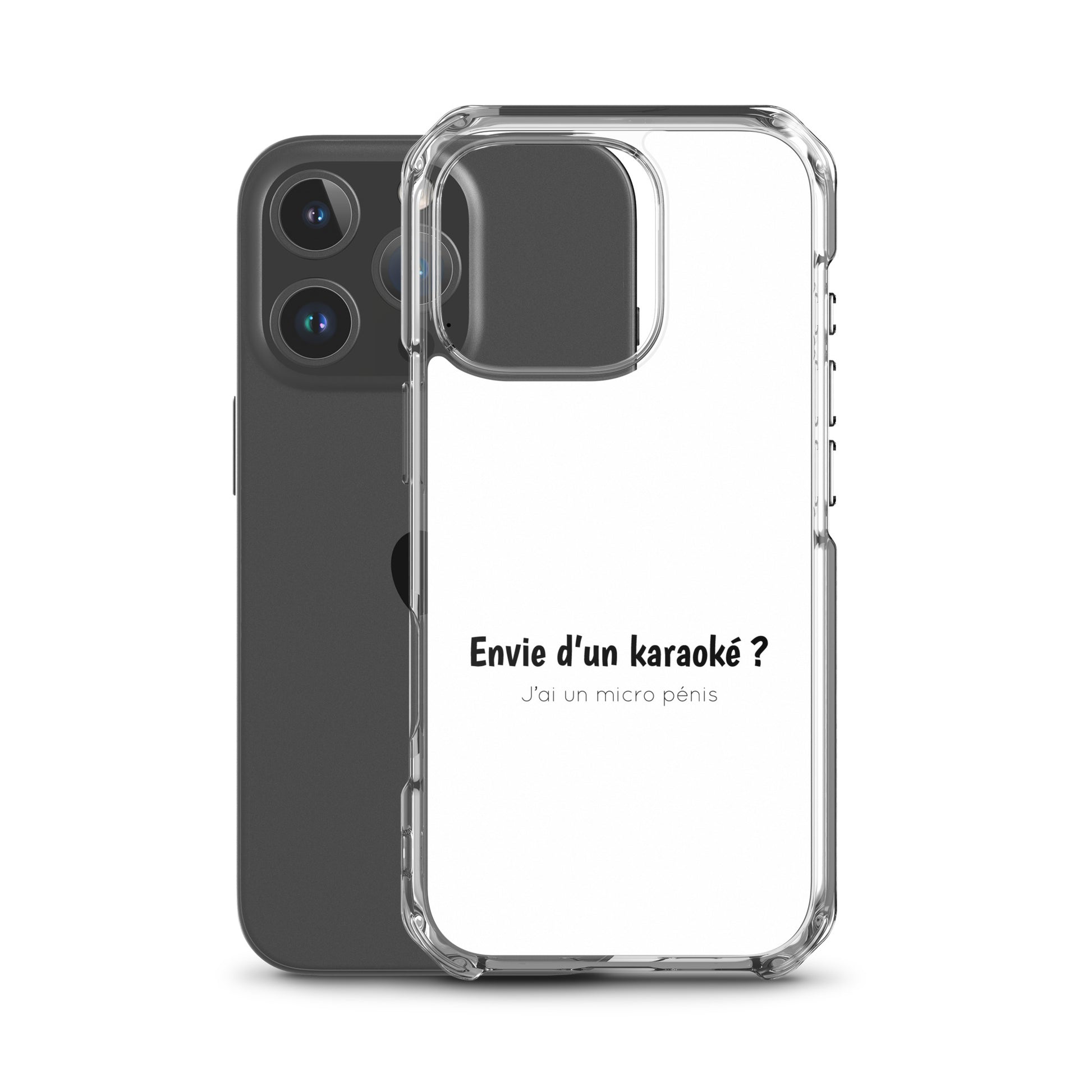 Coque iPhone Envie d'un karaoké j'ai un micro pénis - Sedurro