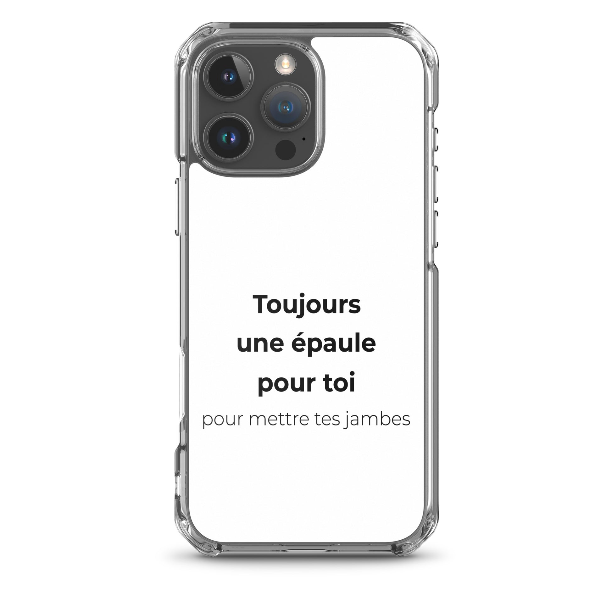 Coque iPhone Toujours une épaule pour toi pour mettre tes jambes - Sedurro