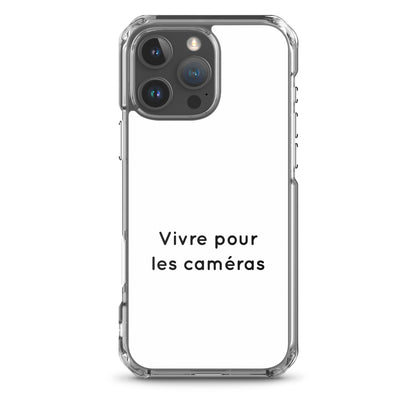 Coque iPhone Vivre pour les caméras - Sedurro