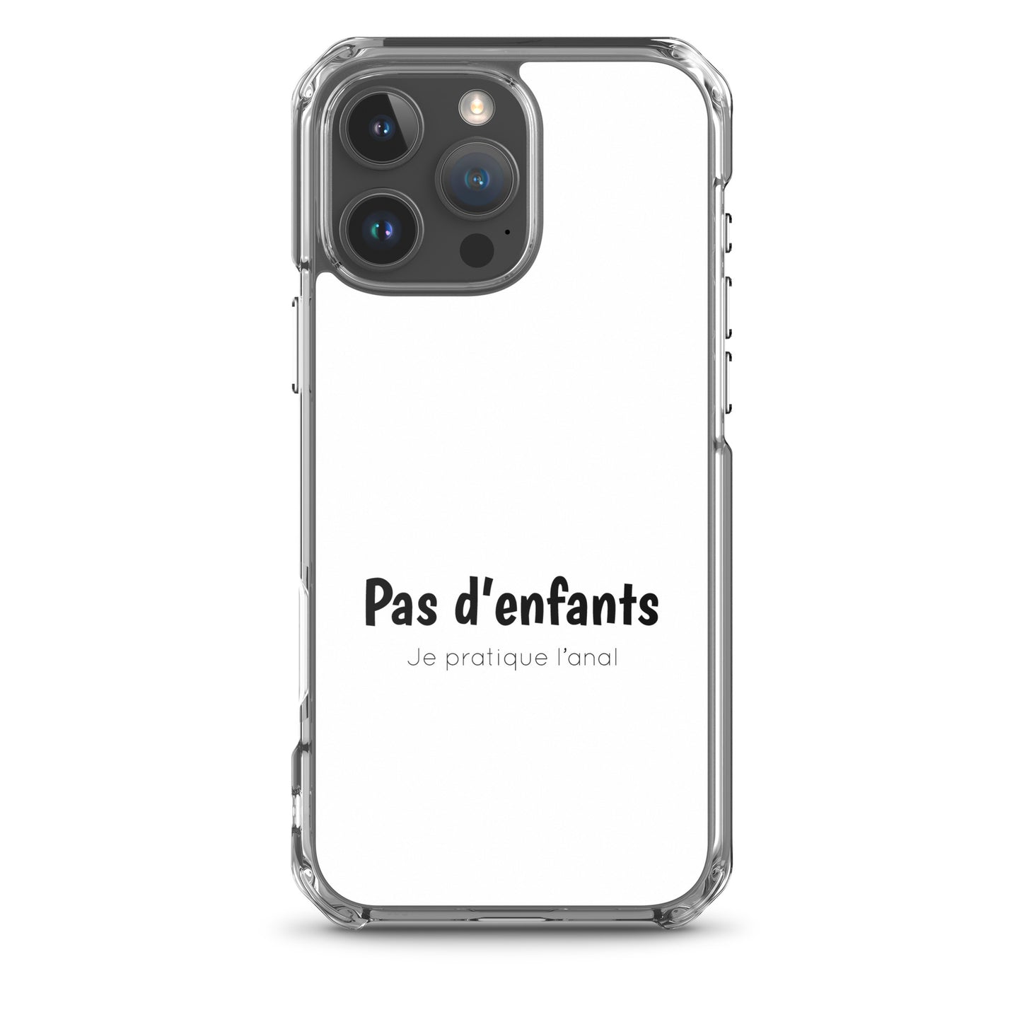 Coque iPhone Pas d'enfants je pratique l'anal - Sedurro