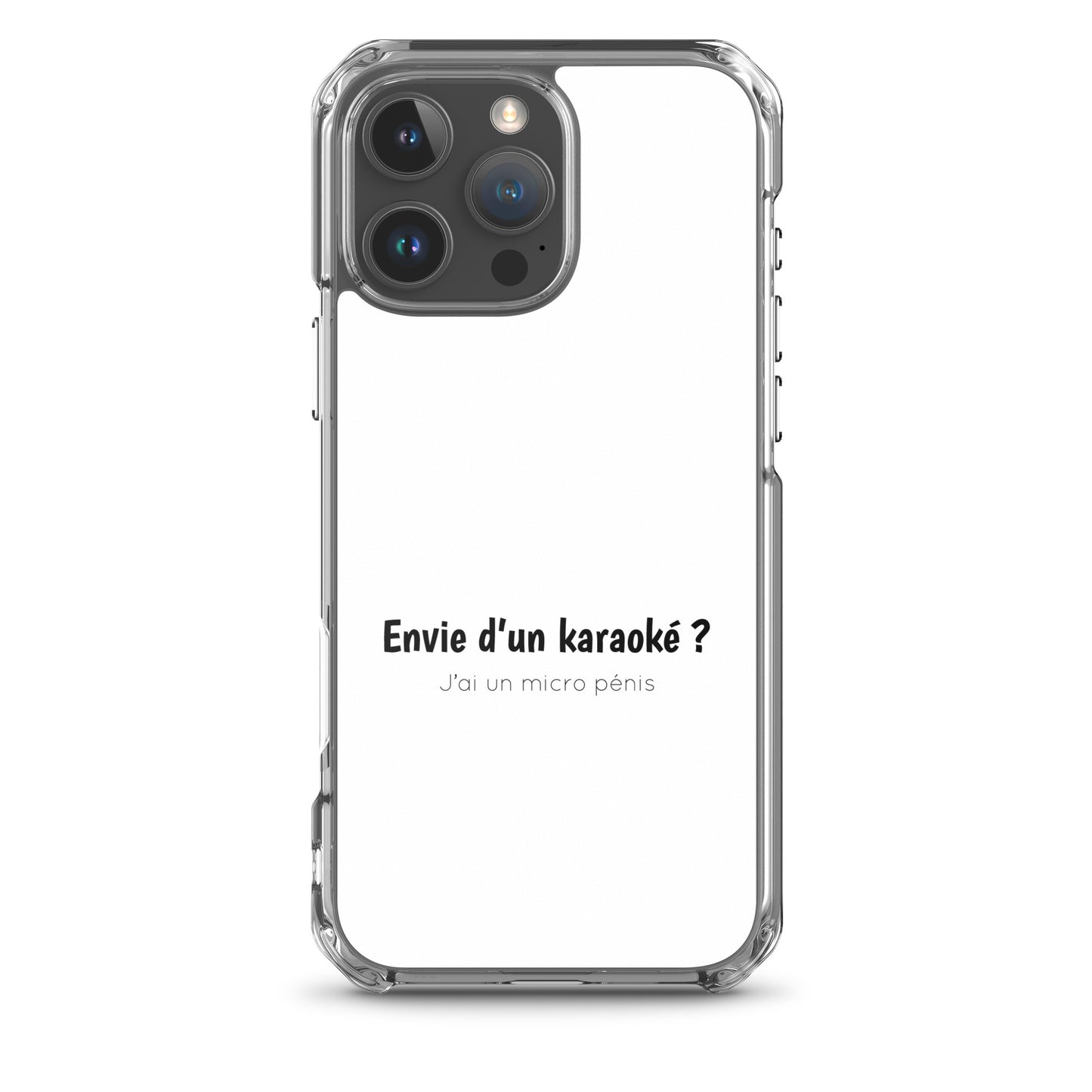 Coque iPhone Envie d'un karaoké j'ai un micro pénis - Sedurro