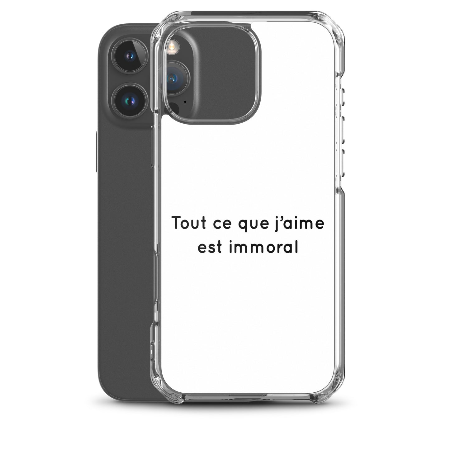 Coque iPhone Tout ce que j'aime est immoral - Sedurro