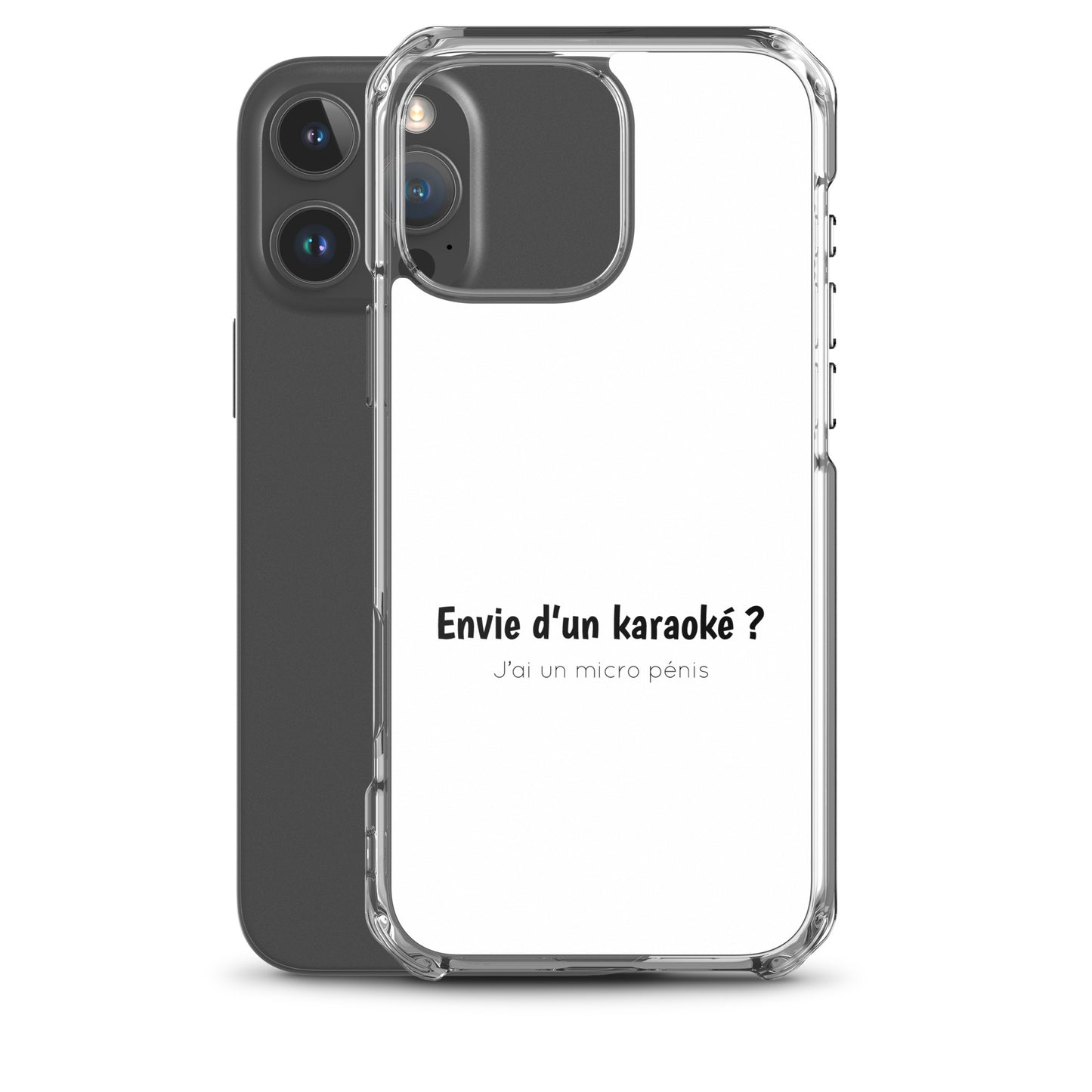 Coque iPhone Envie d'un karaoké j'ai un micro pénis - Sedurro