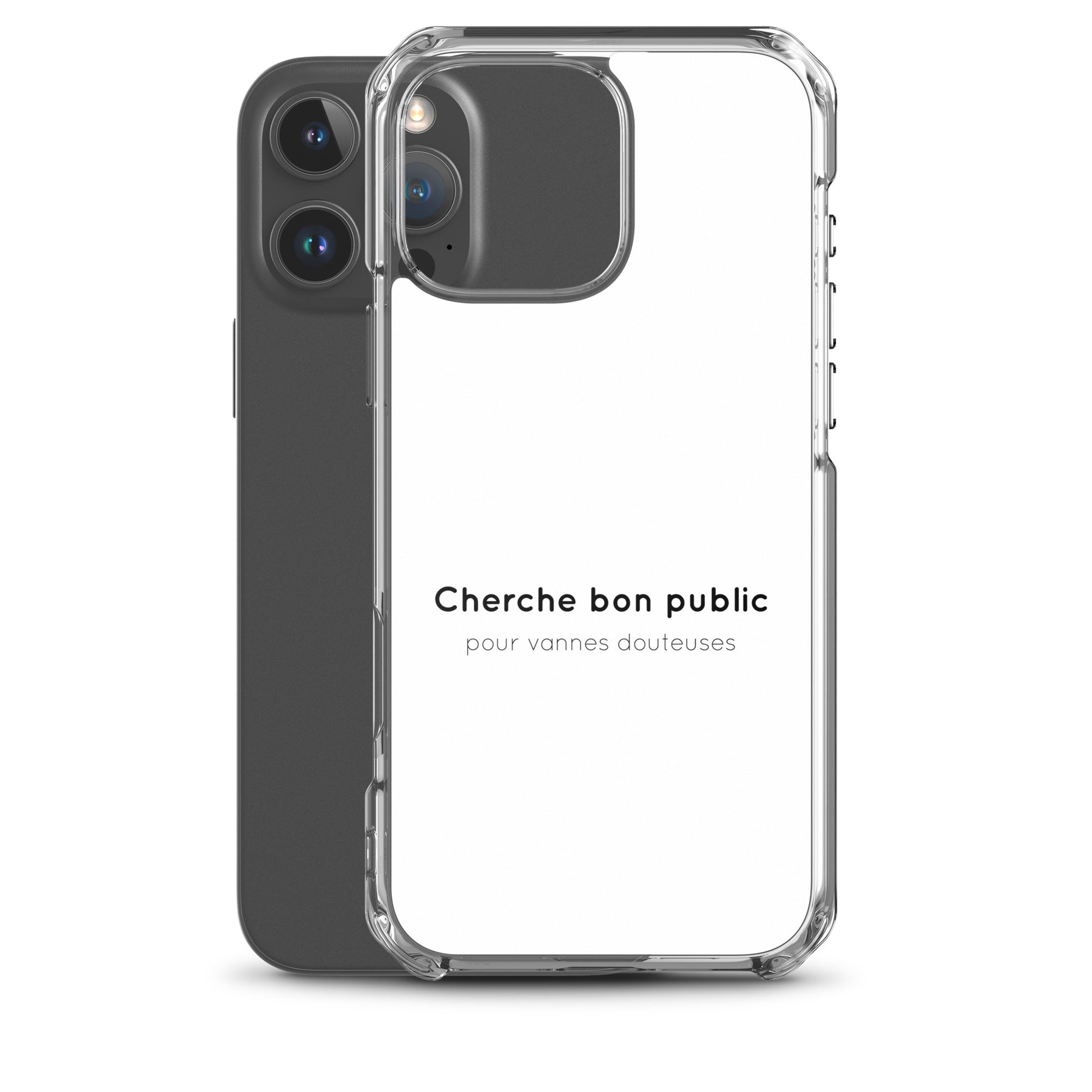 Coque iPhone Cherche bon public pour vannes douteuses - Sedurro