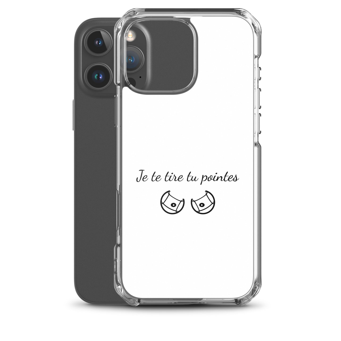 Coque iPhone Je te tire tu pointes - Sedurro