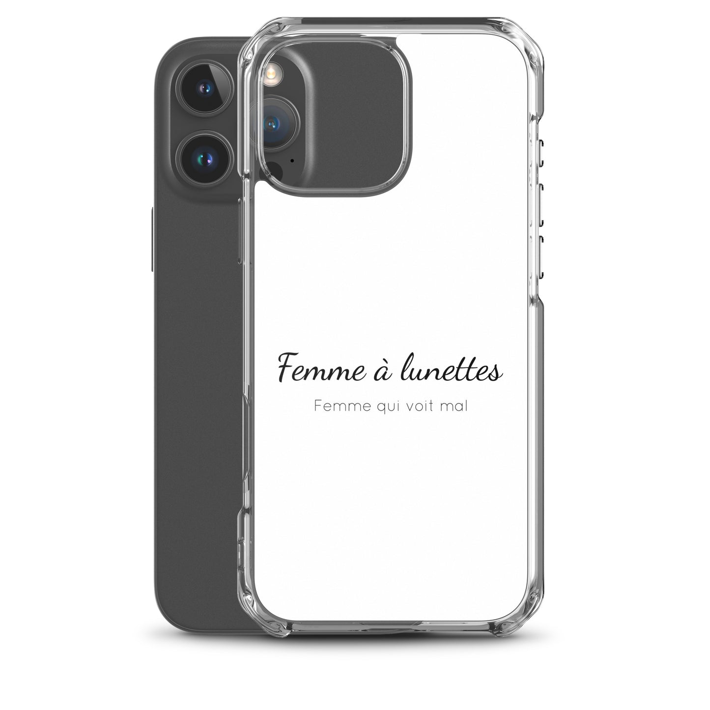 Coque iPhone Femme à lunettes femme qui voit mal - Sedurro