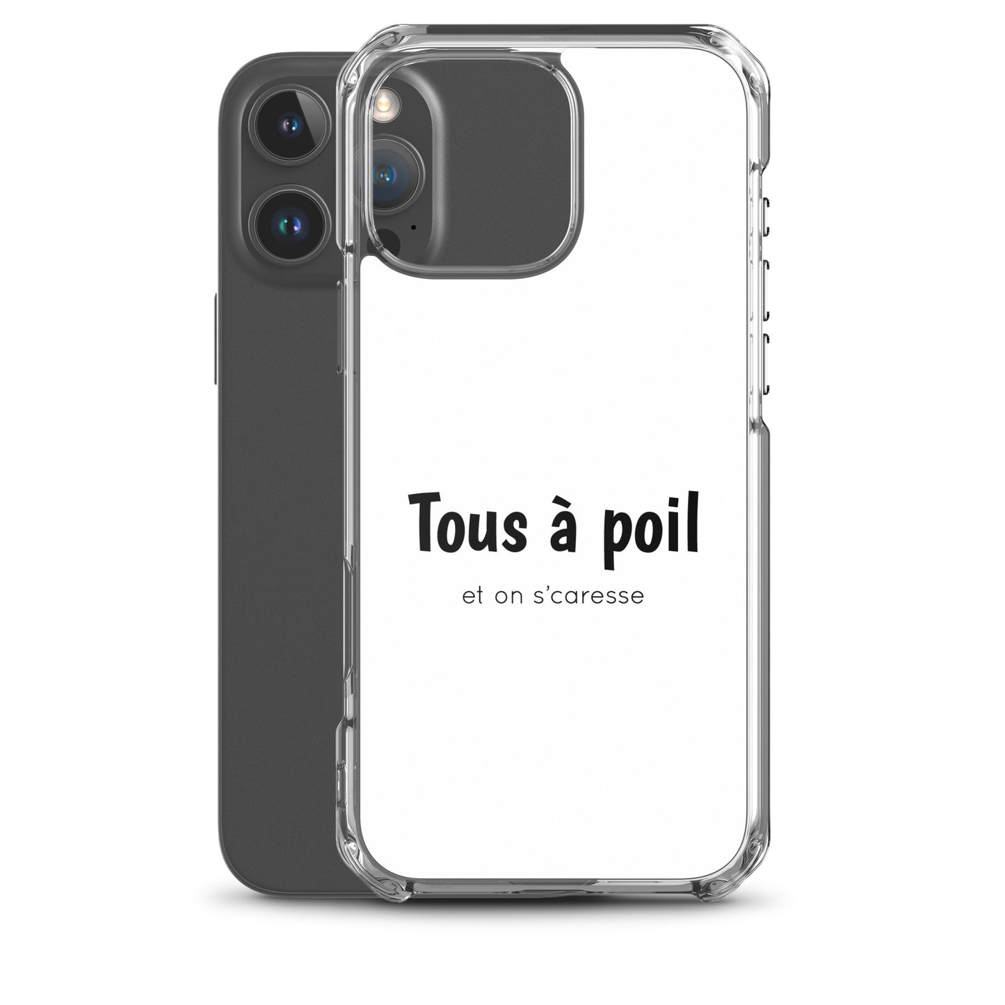 Coque iPhone Tous à poil et on se caresse - Sedurro