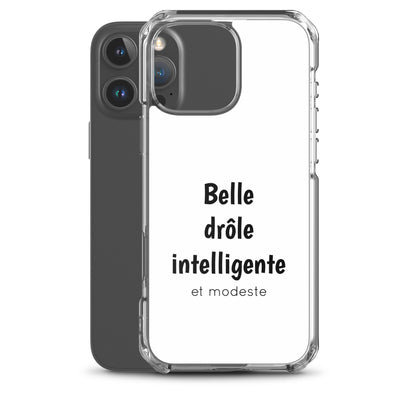 Coque iPhone Belle drôle intelligente et modeste - Sedurro