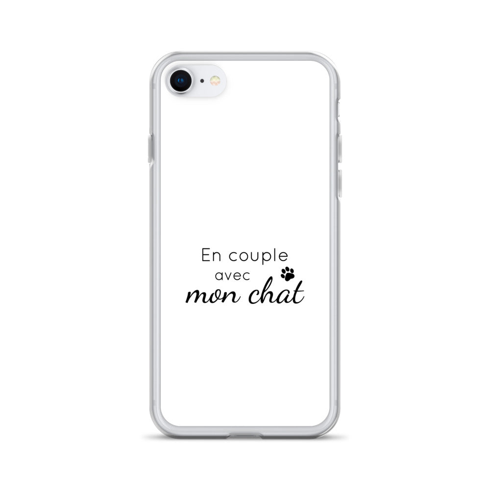 Coque iPhone En couple avec mon chat - Sedurro